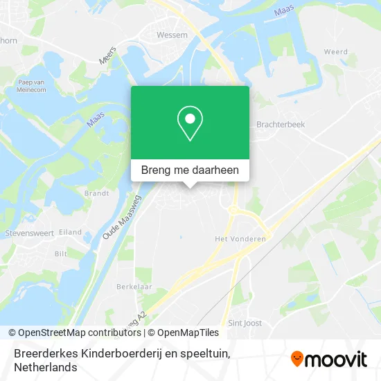 Breerderkes Kinderboerderij en speeltuin kaart
