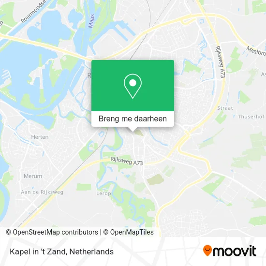 Kapel in 't Zand kaart