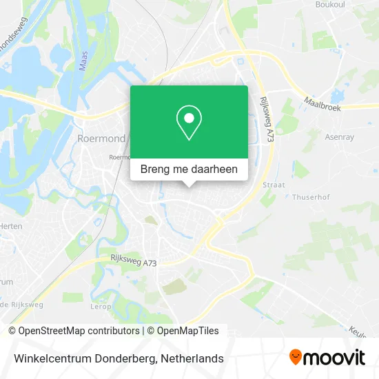 Winkelcentrum Donderberg kaart