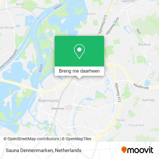 Sauna Dennenmarken kaart