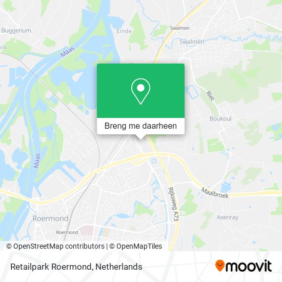 Retailpark Roermond kaart