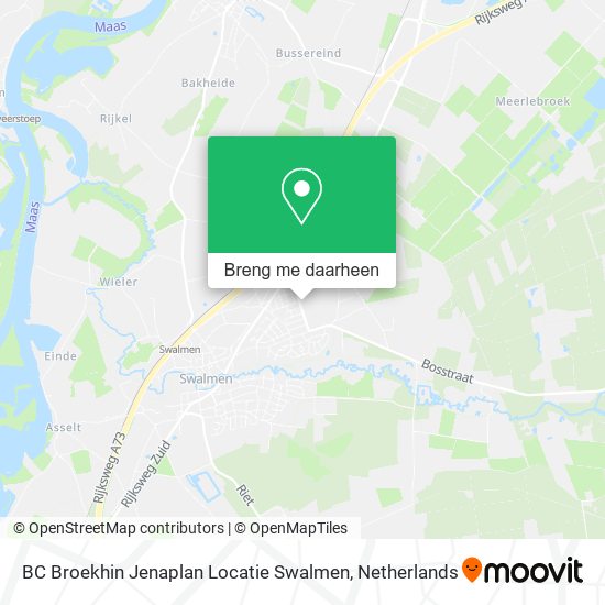 BC Broekhin Jenaplan Locatie Swalmen kaart