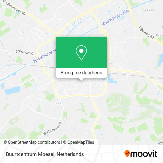 Buurtcentrum Moesel kaart