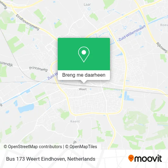 Bus 173 Weert Eindhoven kaart