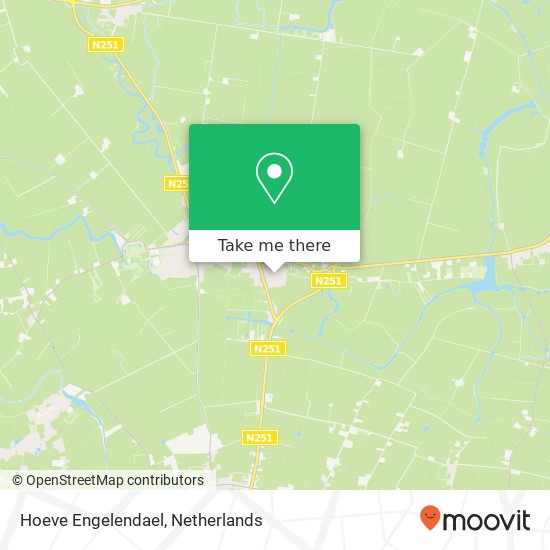 Hoeve Engelendael kaart