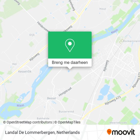 Landal De Lommerbergen kaart
