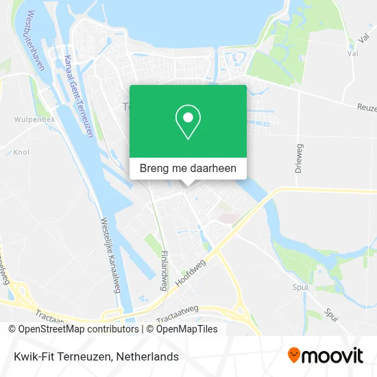 Kwik-Fit Terneuzen kaart