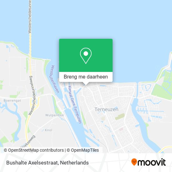 Bushalte Axelsestraat kaart