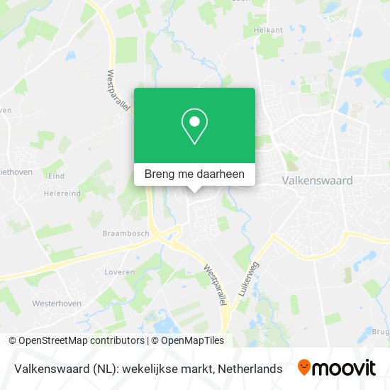Valkenswaard (NL): wekelijkse markt kaart