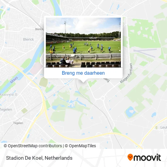 Stadion De Koel kaart