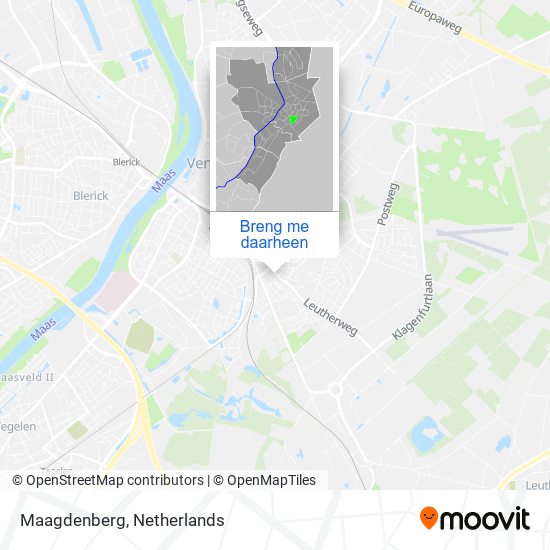 Maagdenberg kaart