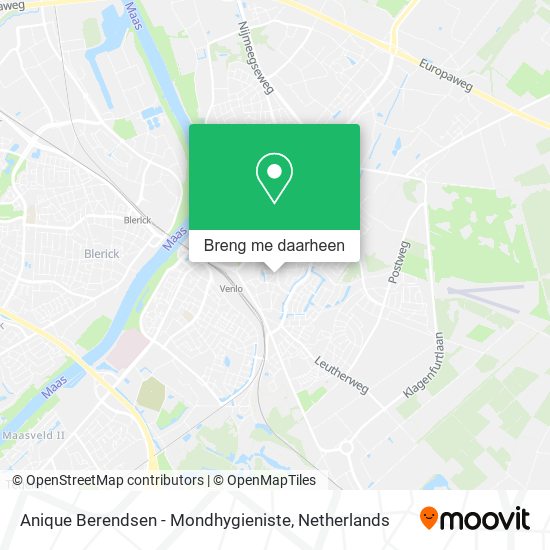 Anique Berendsen - Mondhygieniste kaart