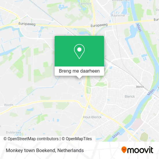 Monkey town Boekend kaart