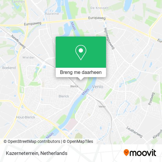 Kazerneterrein kaart