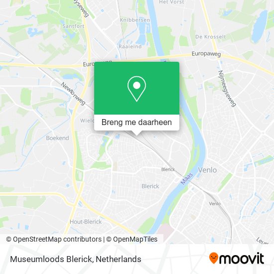 Museumloods Blerick kaart