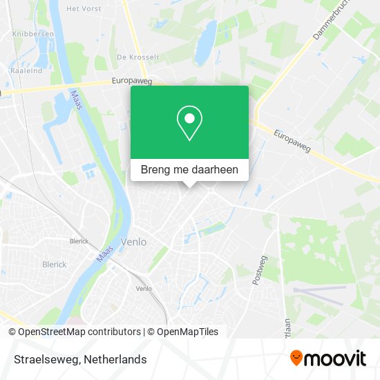 Straelseweg kaart