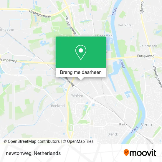 newtonweg kaart