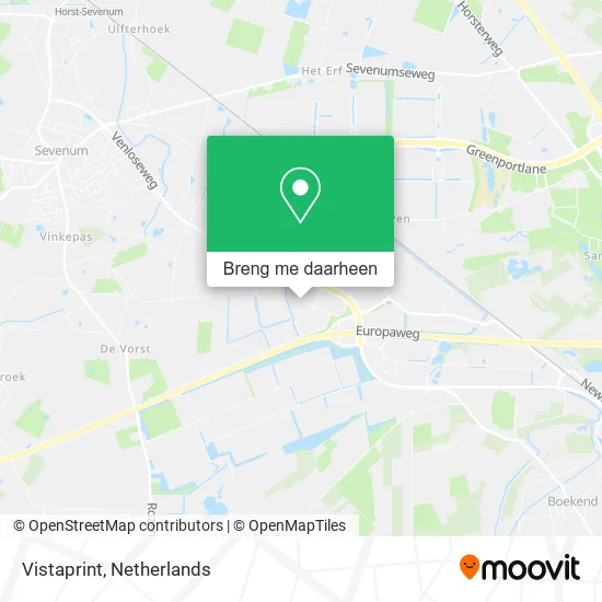 Vistaprint kaart