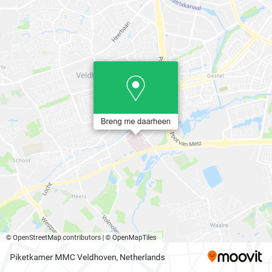 Piketkamer MMC Veldhoven kaart