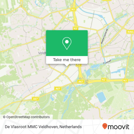 De Vlasroot MMC Veldhoven kaart