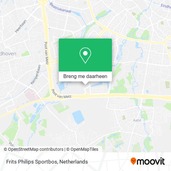 Frits Philips Sportbos kaart