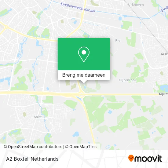 A2 Boxtel kaart