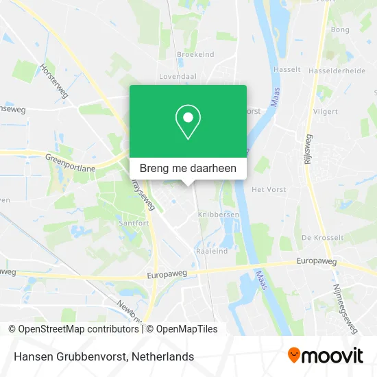 Hansen Grubbenvorst kaart