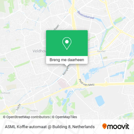 ASML Koffie-automaat @ Building 8 kaart
