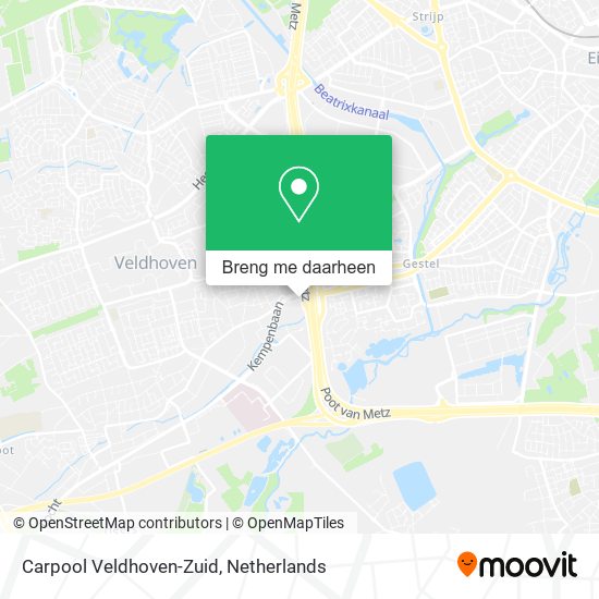 Carpool Veldhoven-Zuid kaart