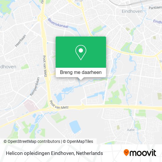 Helicon opleidingen Eindhoven kaart