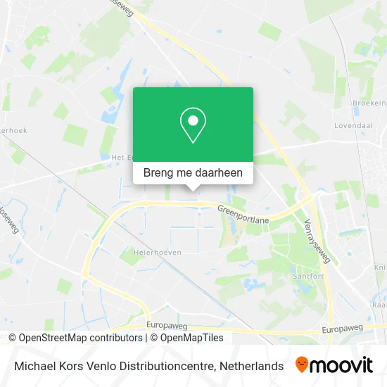 Michael Kors Venlo Distributioncentre kaart