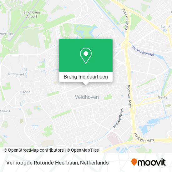 Verhoogde Rotonde Heerbaan kaart