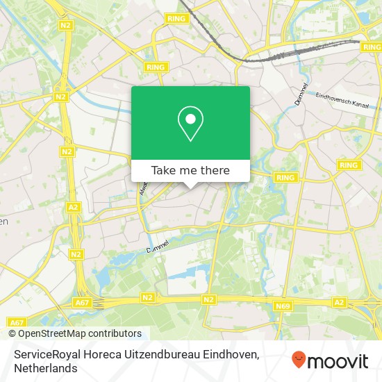 ServiceRoyal Horeca Uitzendbureau Eindhoven kaart