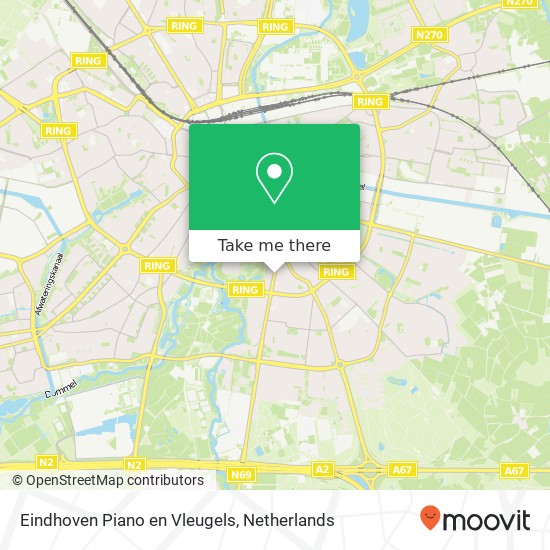 Eindhoven Piano en Vleugels kaart