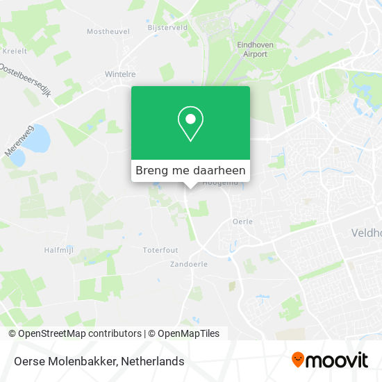 Oerse Molenbakker kaart