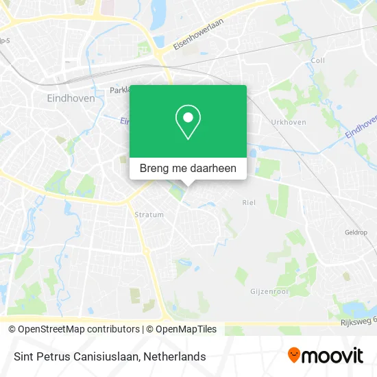 Sint Petrus Canisiuslaan kaart