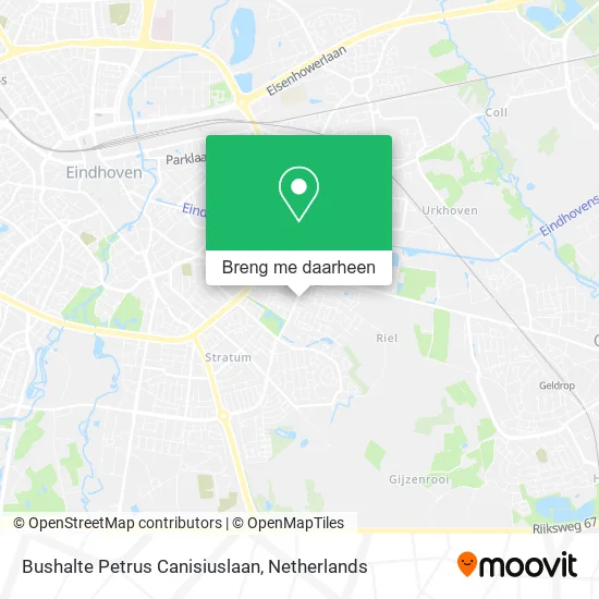 Bushalte Petrus Canisiuslaan kaart