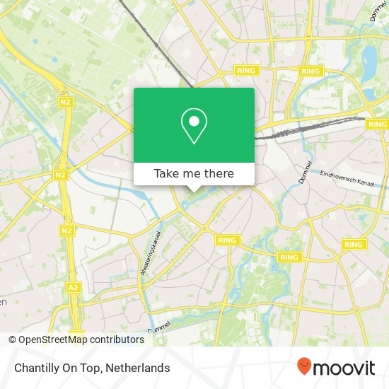 Chantilly On Top kaart