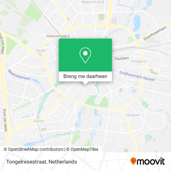 Tongelresestraat kaart