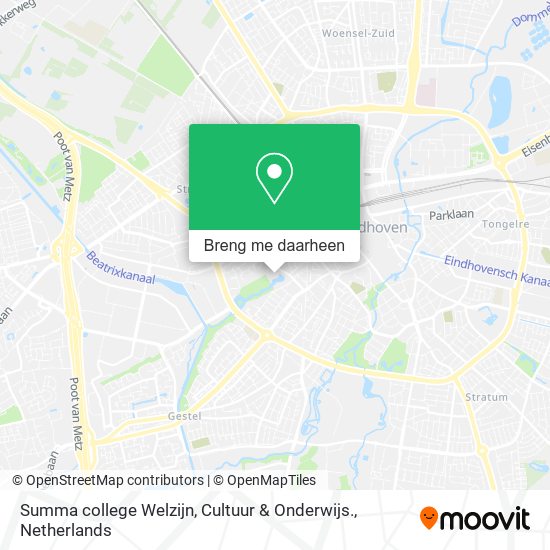 Summa college Welzijn, Cultuur & Onderwijs. kaart