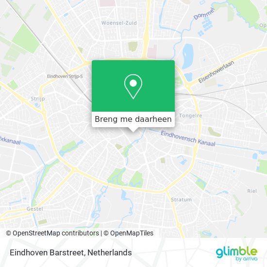 Eindhoven Barstreet kaart