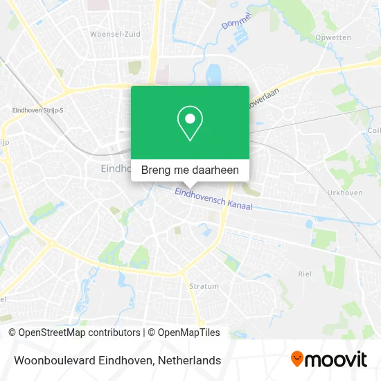Woonboulevard Eindhoven kaart