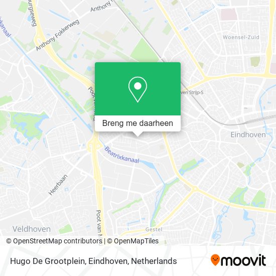 Hugo De Grootplein, Eindhoven kaart