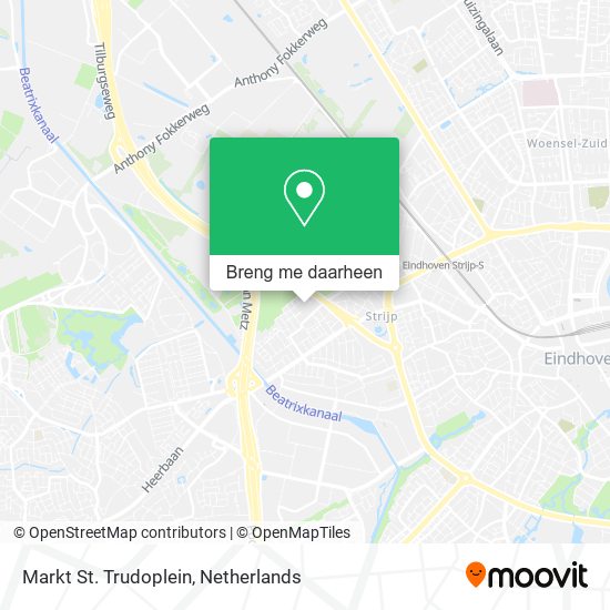 Markt St. Trudoplein kaart