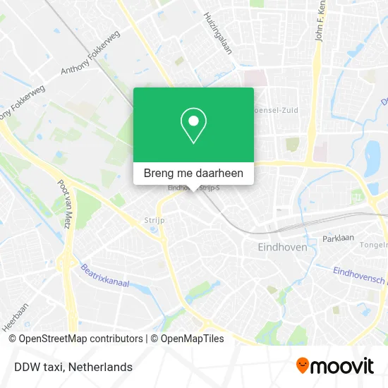 DDW taxi kaart