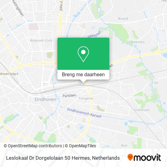 Leslokaal Dr Dorgelolaan 50 Hermes kaart