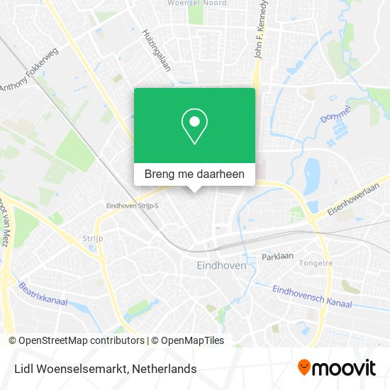 Lidl Woenselsemarkt kaart