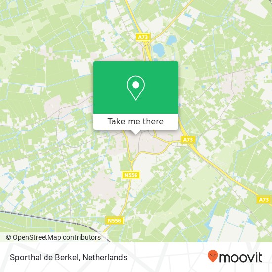 Sporthal de Berkel kaart