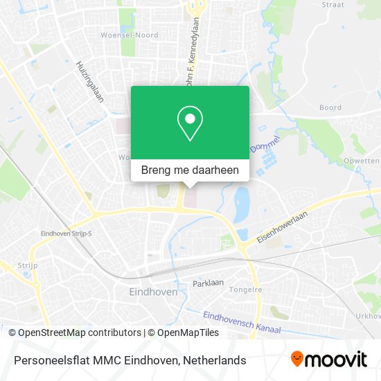 Personeelsflat MMC Eindhoven kaart