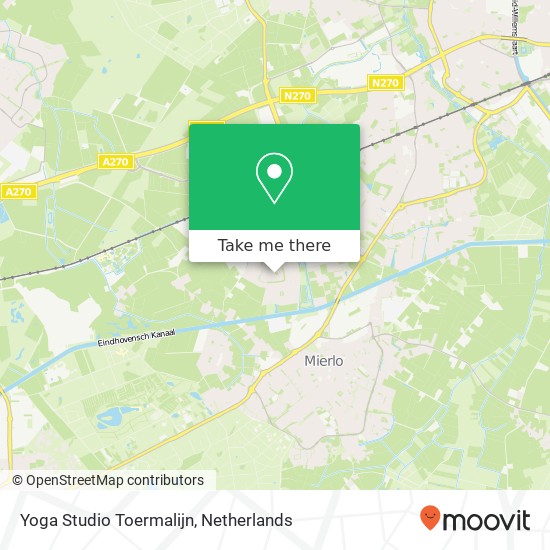 Yoga Studio Toermalijn kaart